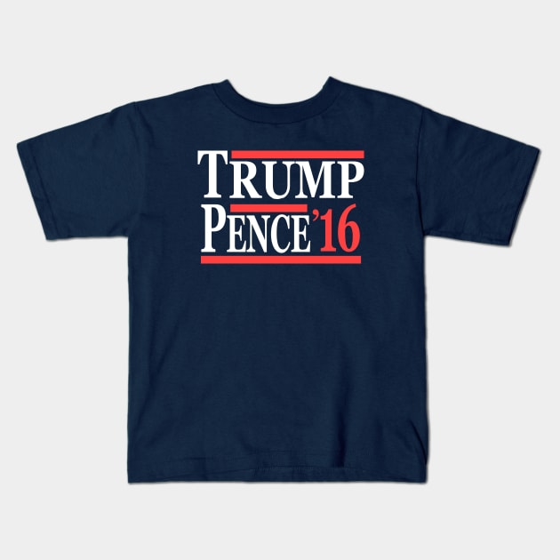 Trump Pence 2016 Kids T-Shirt by Etopix